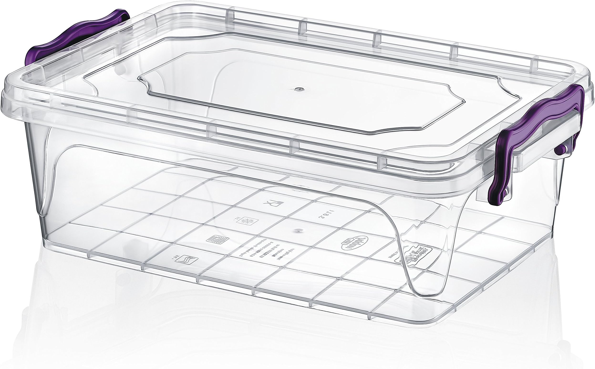 2 Litre 1-Piece Plastic Rectangular Multi-Box