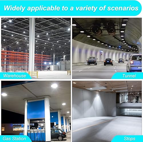 Miniatura 7 de Luz LED de 75 W, 5000 K, luz diurna 9750 lm, IP65, impermeable, luz de techo para cochera, salida empotrada o montaje en superficie, para