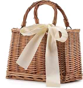 ⭐︎お値下げ中⭐︎room306 Braid Rattan Tote Bag Straw Beach Bags For Women Summer Clutch Rattan Woven Wicker Purse