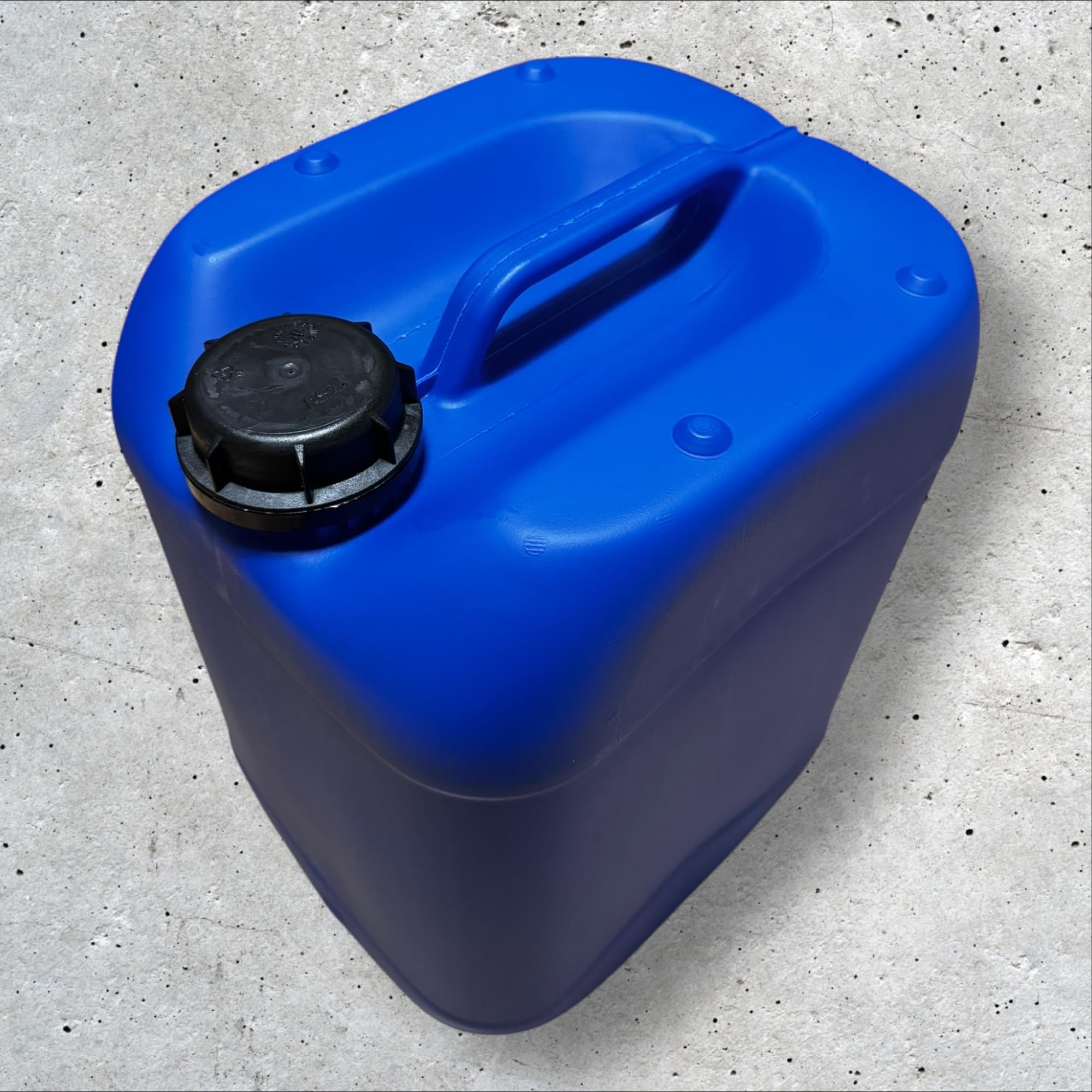Lot de 2 Bidons Plastique Bleu 20 L litres avec Bouchon et Robinet Verseur - Résistant pour Liquides Alimentaires et Chimiques Poignée Ergonomique, Empilable, Réutilisable - Jerrican Jerry Can