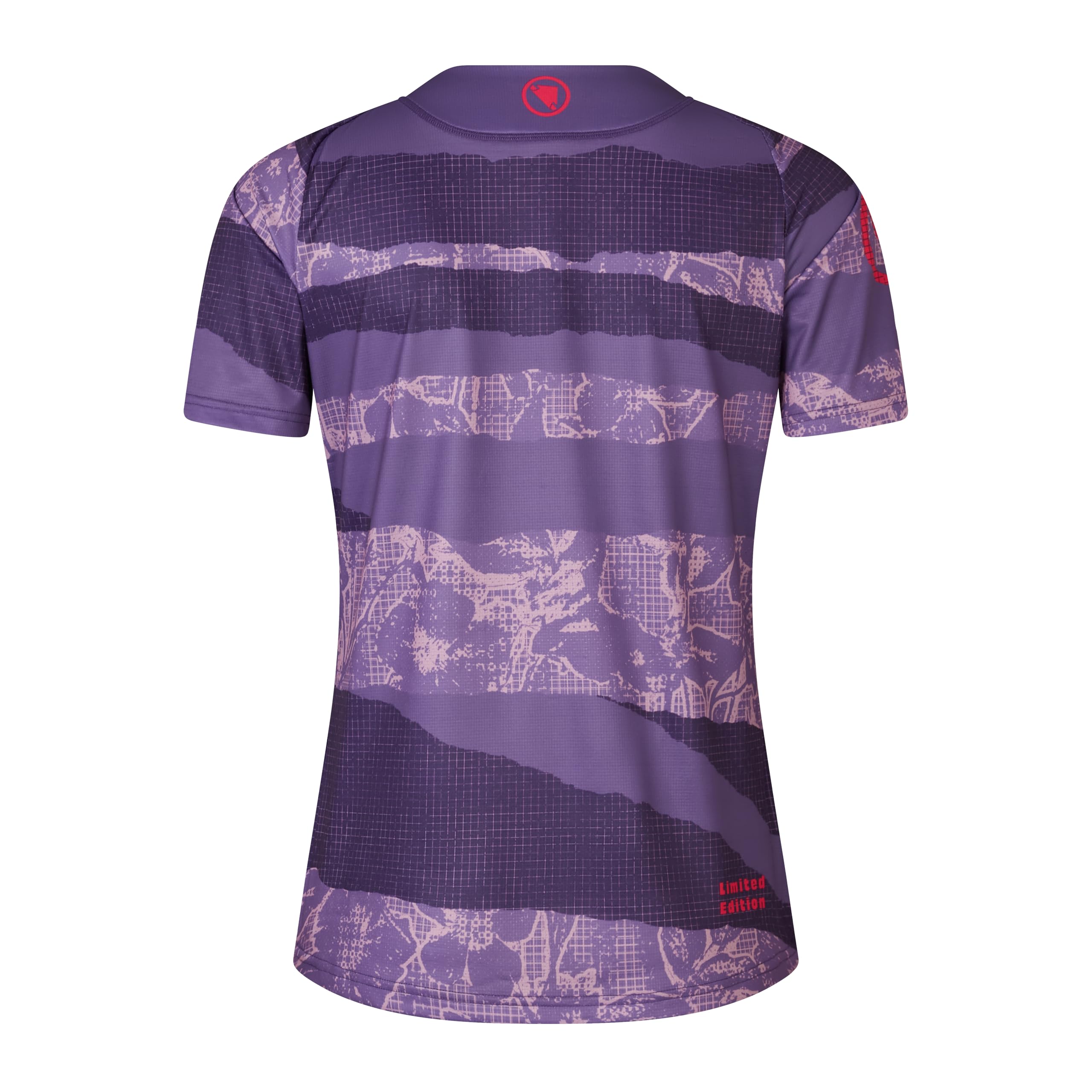 Endura Patchwork Printed Short Sleeve Cycling Tee T-Shirt da Ciclismo a Maniche Corte con Stampa Patchwork Donna