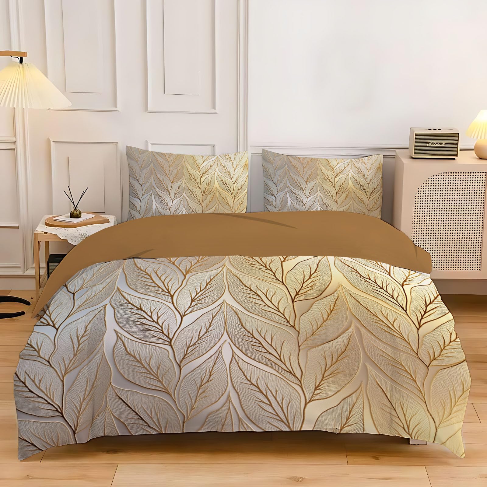 Housse de couette 200x200cm motif plante de tortue 3D en microfibre premium de literie