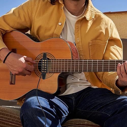 Miniatura 6 de Pastilla de guitarra con clip para guitarra acústica de cuerda de acero (no para clásica) Pastillas de guitarra eléctrica de 38-42 pulg Transductor