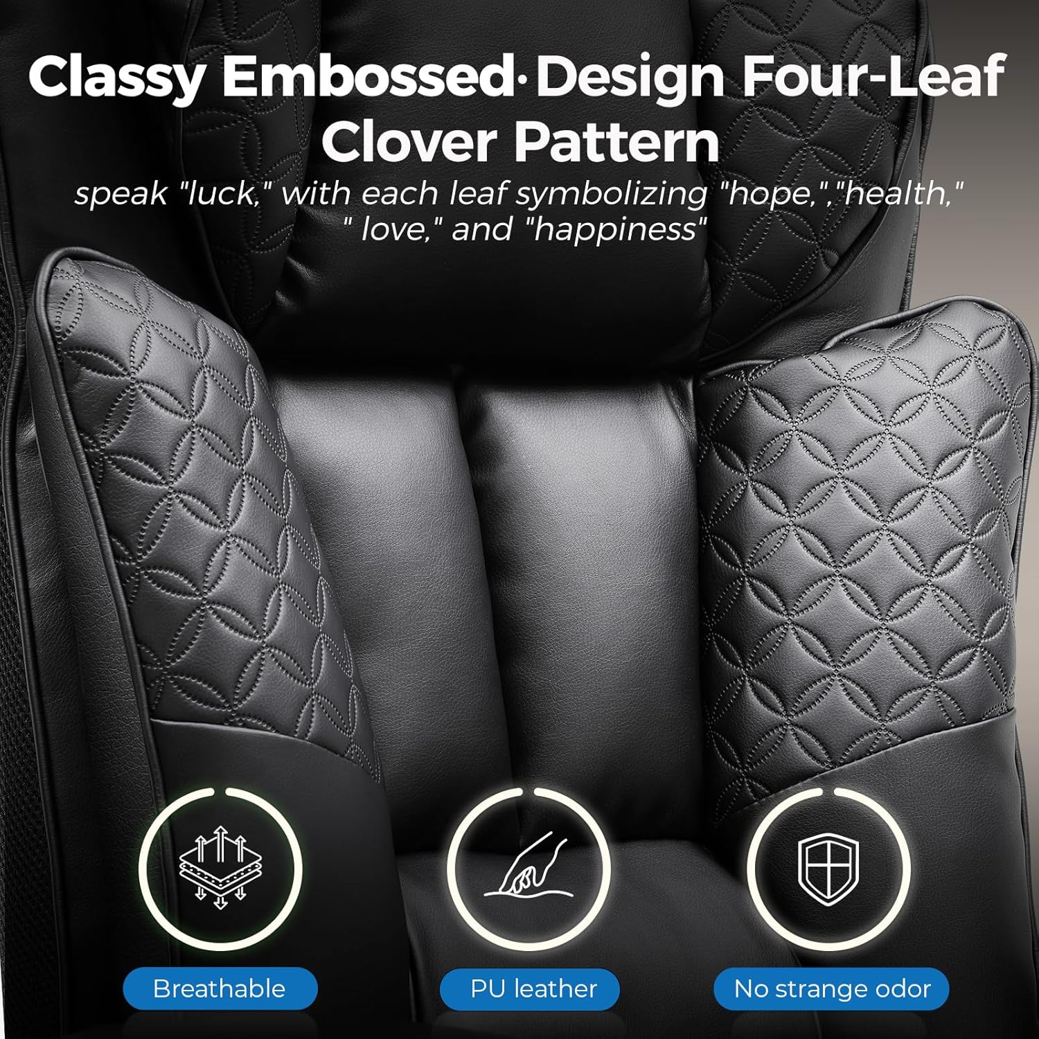 GTPLAYER Big and Tall Office Chair 400LBS Wide Ergonomic Gaming Chair with Deluxe Embossing Designed Leather with Foot Rest,150°Reclining Adjustable Soft Armrests Pocket Spring Back Support and Pillow - Image 5