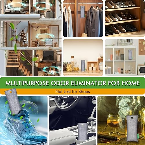Miniatura 6 de Absorbedor de olores de carbón activado para olores fuertes, desodorante natural para zapatos. Eliminador de olores de zapatillas, paquete de 2