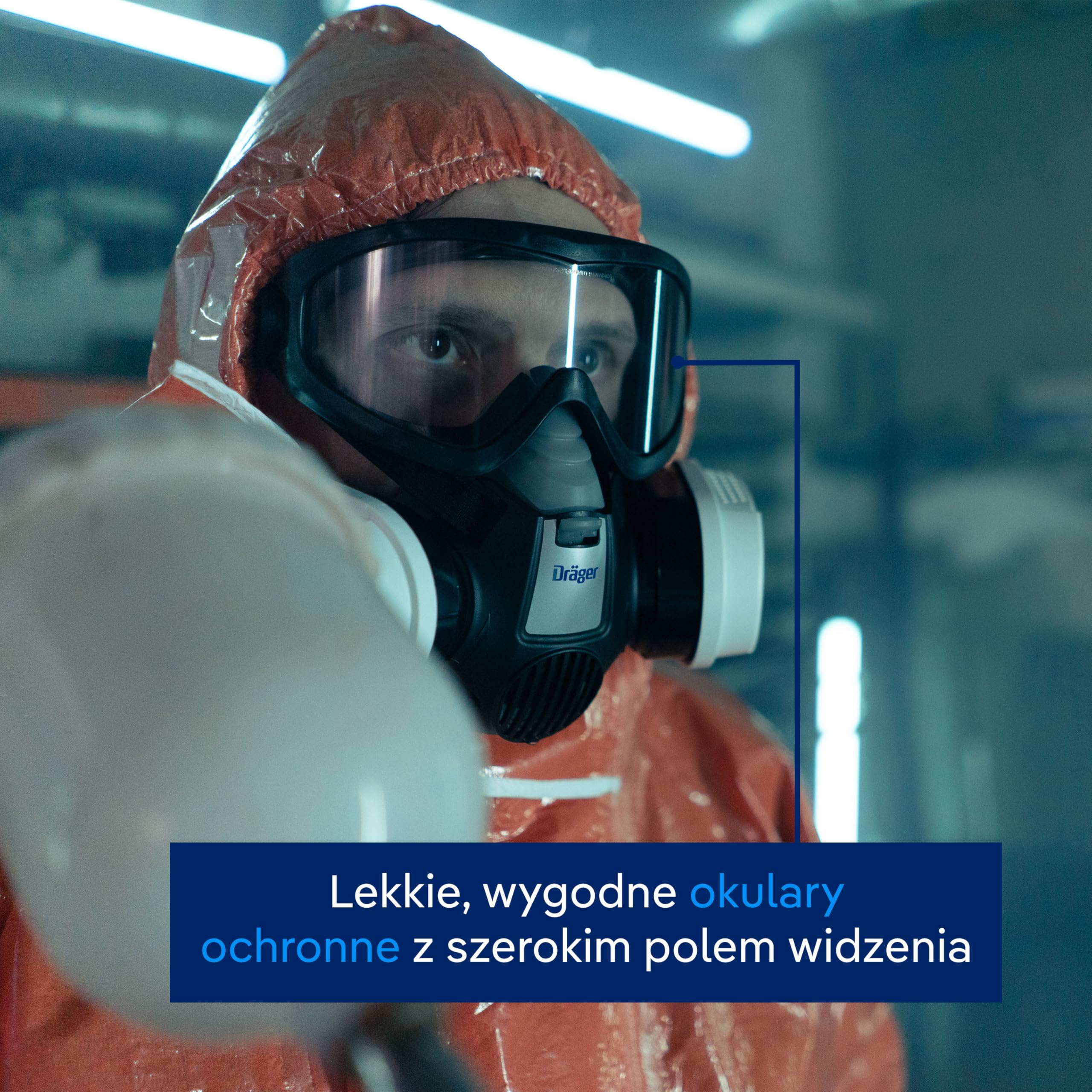 Dräger Zestaw startowy ochrony dróg oddechowych – półmaska X-plore 3300 z filtrem A2P3, maski FFP2, okulary ochronne i ochrona słuchu – kompletny zestaw do profesjonalnej ochrony dróg oddechowych | Półmaska X-plore 3300 z filtrem A2P3, maski FFP2, okulary