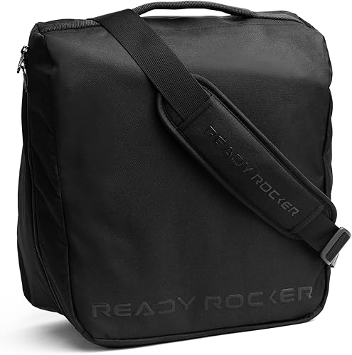 Miniatura 4 de READY ROCKER Paquete de regalo  Mecedora portátil gris moderna + bolsa de viaje + cubierta de cielo