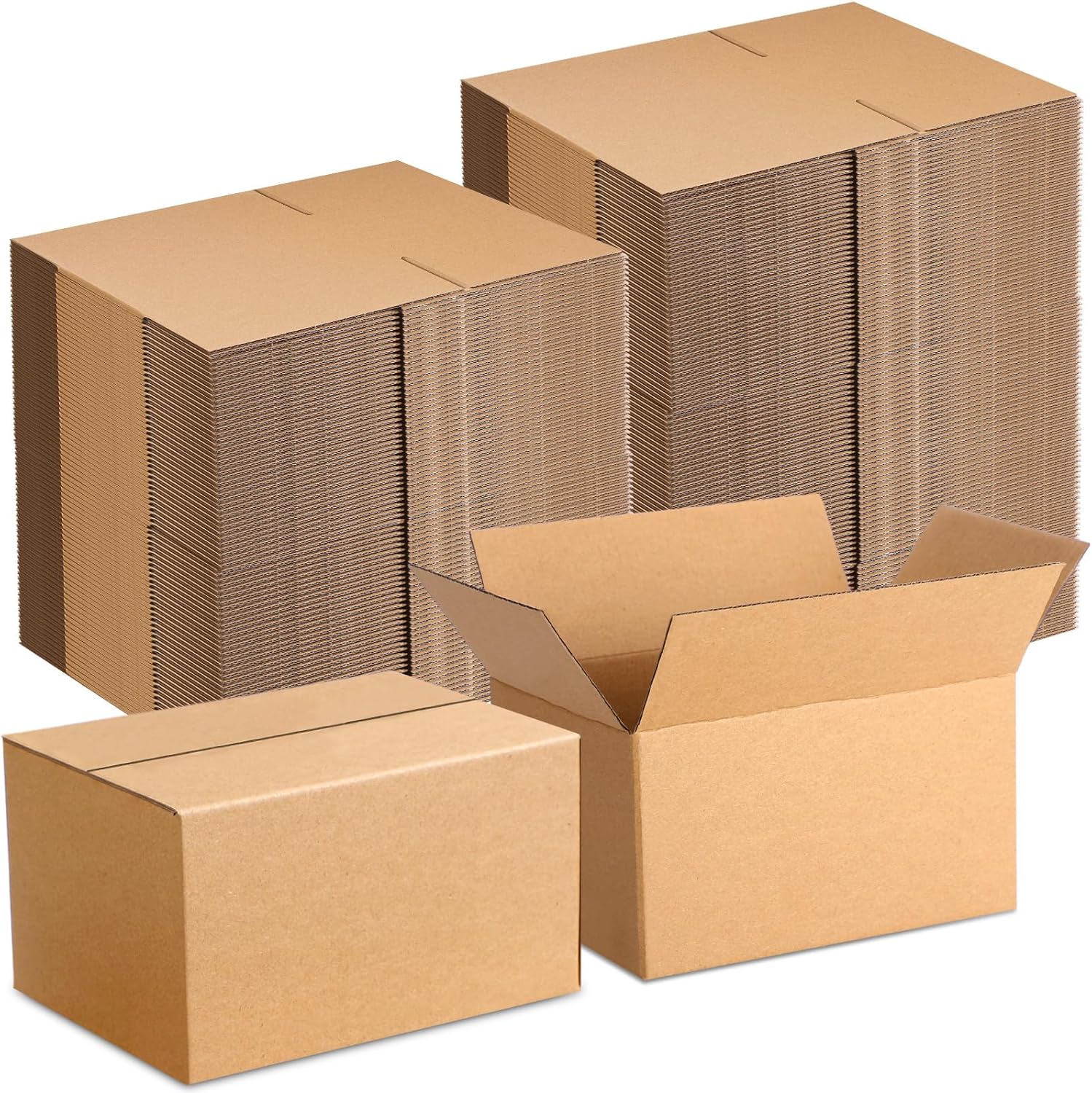 Yeaqee 72 Pcs Shipping Boxes Corrugated Cardboard Small Shipping Boxes for Packaging Mailing Packing Moving Small Business Storage Crafts Gifts(6x4x4 Inch,Kraft Color)