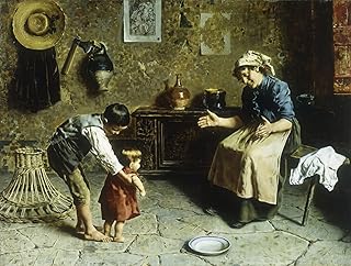 iiRTTFiRT Famous Print Painting Minimalist Artwork the First Steps by Eugenio Zampighi Nature Pictures for Home Decor 60x90cm
