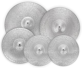 Low Volume Cymbal Pack Silver Mute Cymbal 14"/16"/18"/20" 5 Pieces Drum Cymbal Set