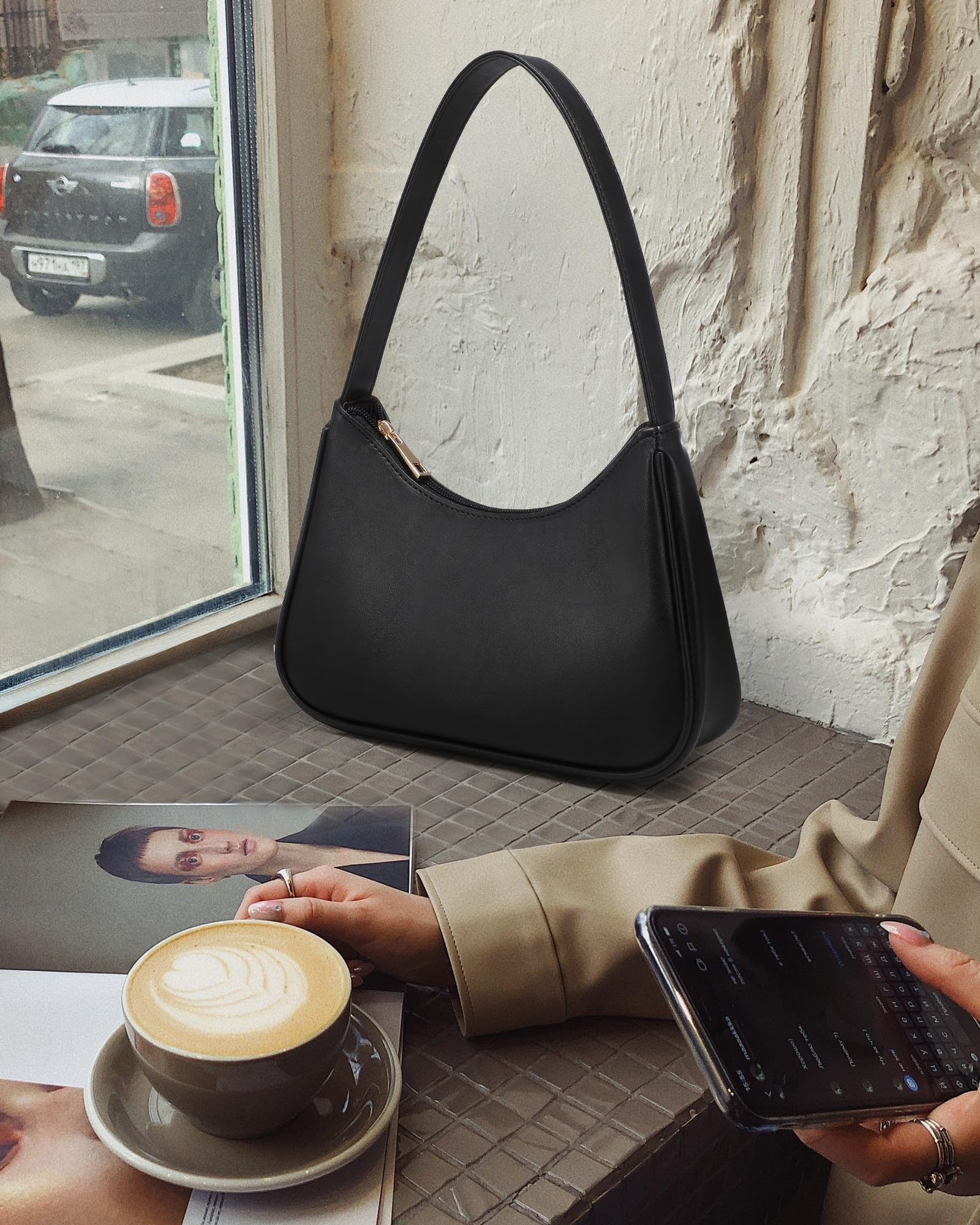 LOVEVOOK sac À Main, Borsa a Mano Donna, 3pcs Set