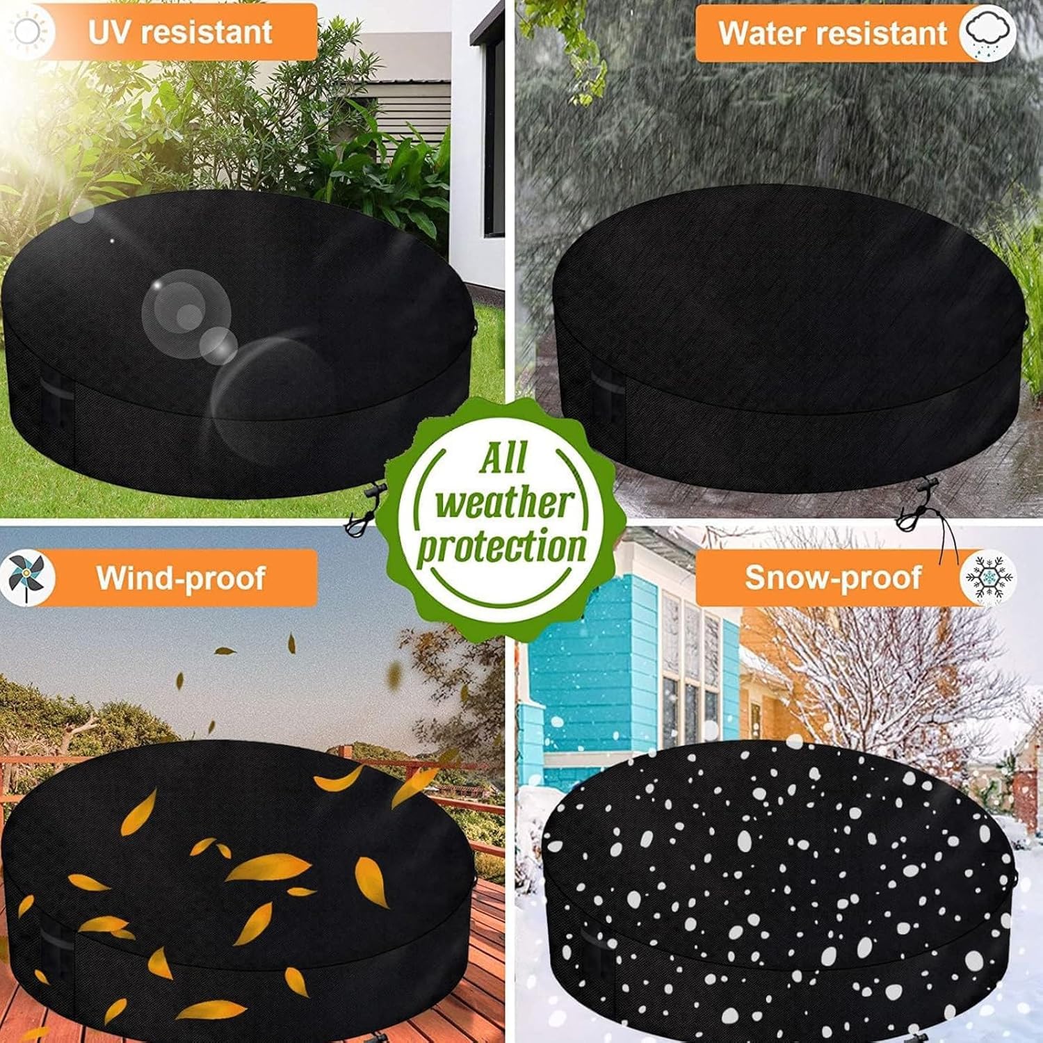 Runde Abdeckung für Sofa/Bett, 420D, wasserdicht, Ochsengewebe, Garten-Sonnenliege, Schutzhülle, langlebig, Terrassenstuhl-Abdeckung, Größe: 190 x 89 cm, Beige