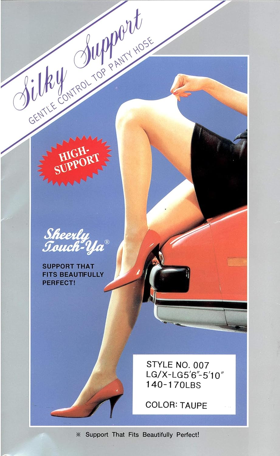 Silky Support Control Top Pantyhose, 6 Pairs, Made In Korea