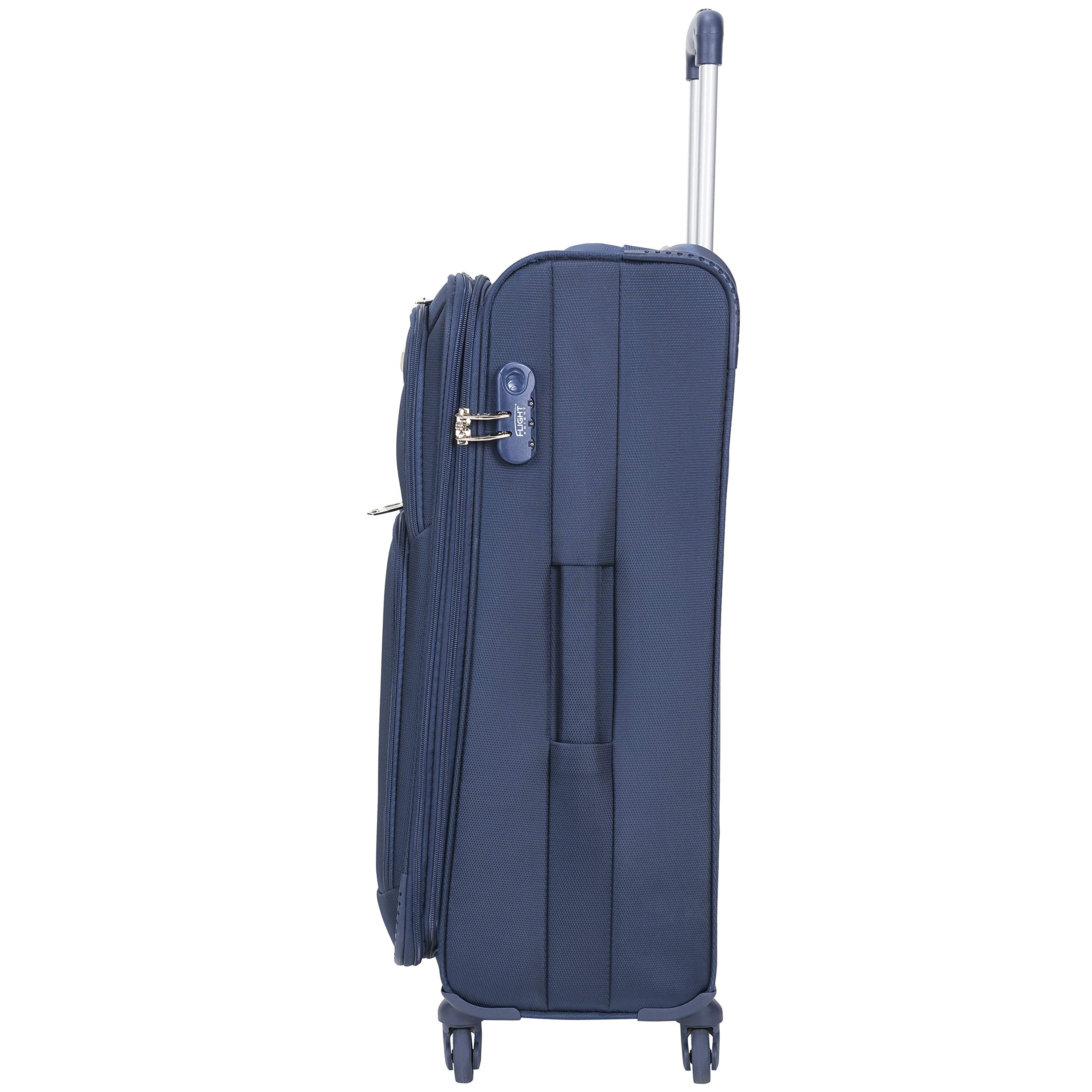 Flight Knight Lightweight 4 Wheel 800D Soft Case Suitcases Maximum Size for Delta, Virgin Atlantic Airlines Cabin & Hold Luggage Options Approved for 67 Airlines Including easyJet, BA & Many More!