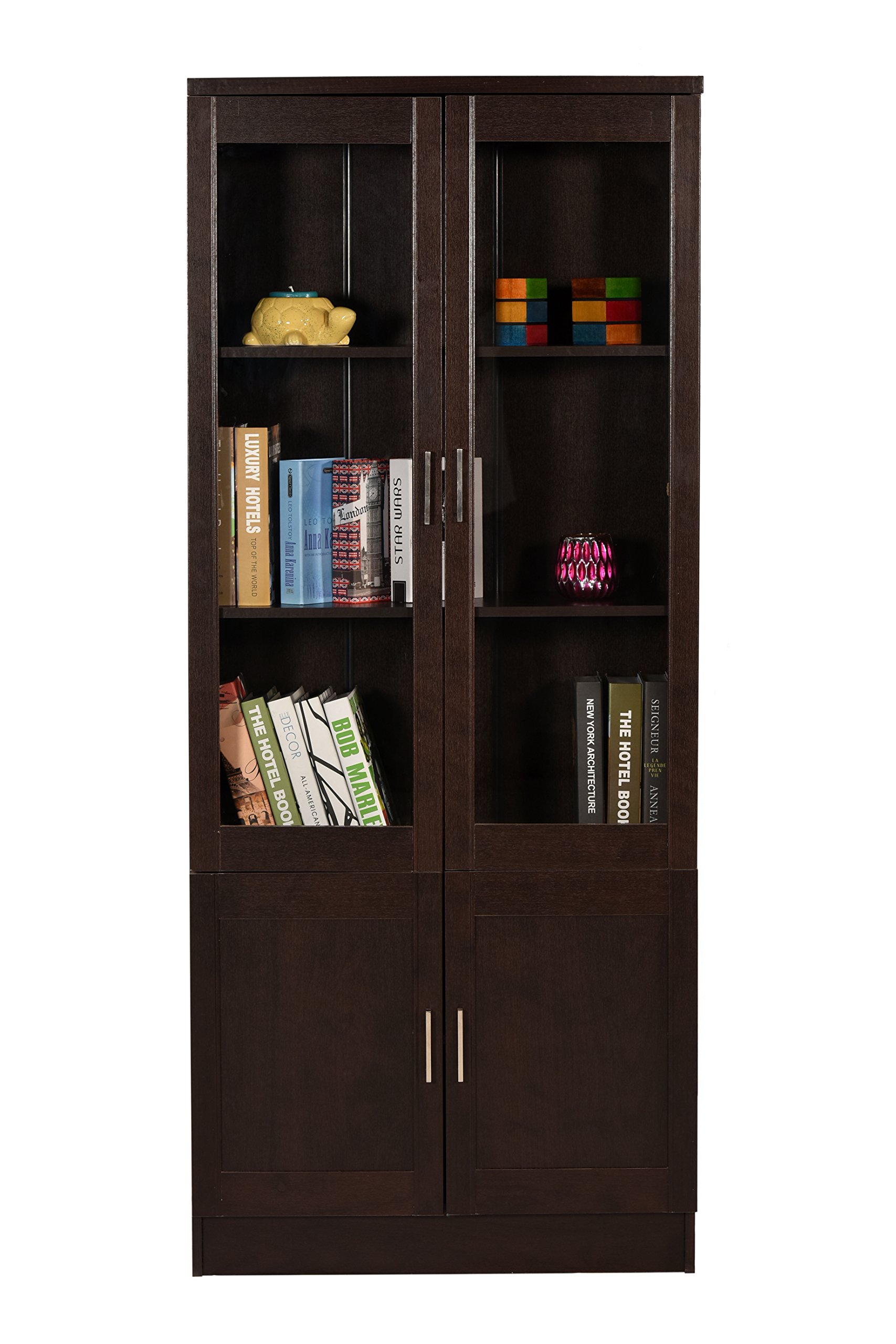 DeckUp Versa Engineered Wood Book Shelf and Display Unit (Dark Wenge, Matte Finish)-image-23