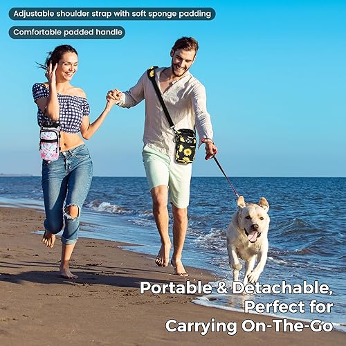 Miniatura 2 de Nuovoware Portabotellas de agua, portabotellas de 40 onzas, soporte para botella de agua deportiva con correa ajustable para el hombro, 2 bolsillos,