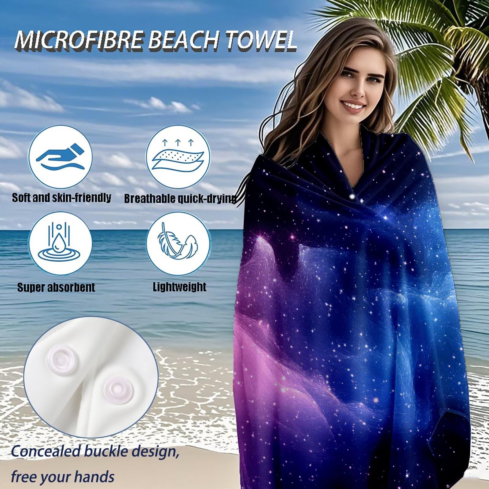 Serviette de Plage XXL 100x200 cm,Abstrait Serviette Plage Microfibre avec Séchage Rapide, Anti-Sable, Absorbante Fonction Design pour Vacances Piscine Pique-Nique Voyages Yoga, Cadeau Femme Q-900