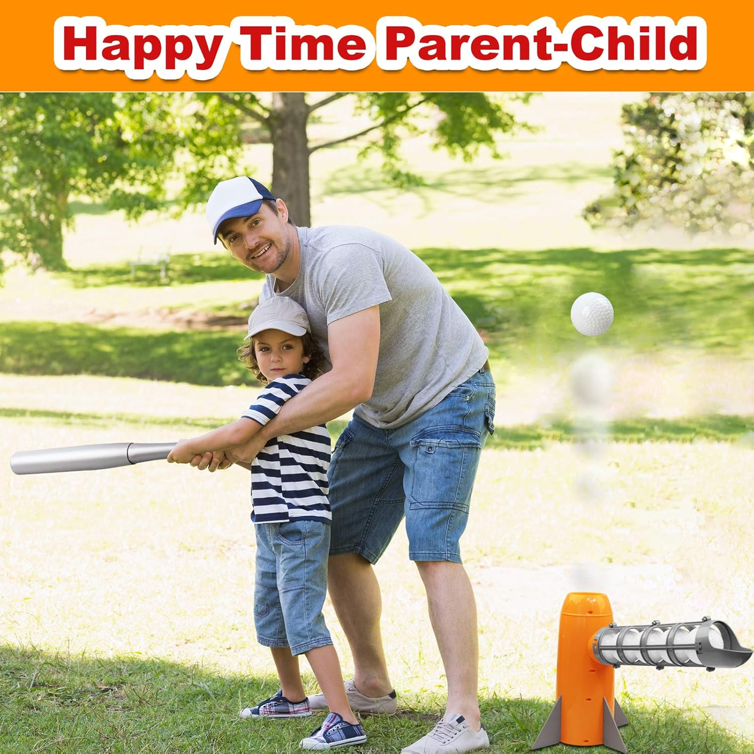 NIGOE CarlCard Baseball Pitching Machine Toys, Baseball Pitcher Sets, Automatic Ball Pitching Machine Includes 7 PP Baseballs & Extendable Ball Bat, Gifts for 5, 6, 7 Year Olds Kids, Boys & Girls : Toys & Games