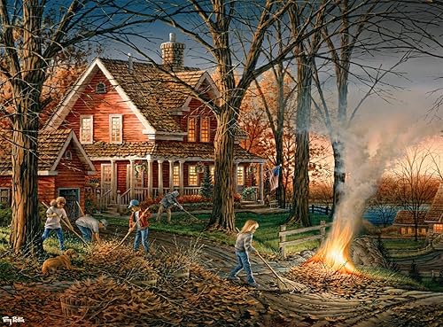 Miniatura 2 de Buffalo Games - Terry Redlin - Noche de otoño - Coloridos rompecabezas de otoño para adultos - Piezas cortadas con precisión, hermosas obras de arte