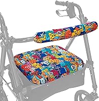 Vista 17 de Top Glides Fundas universales para asiento y respaldo de andador con ruedas (azul)