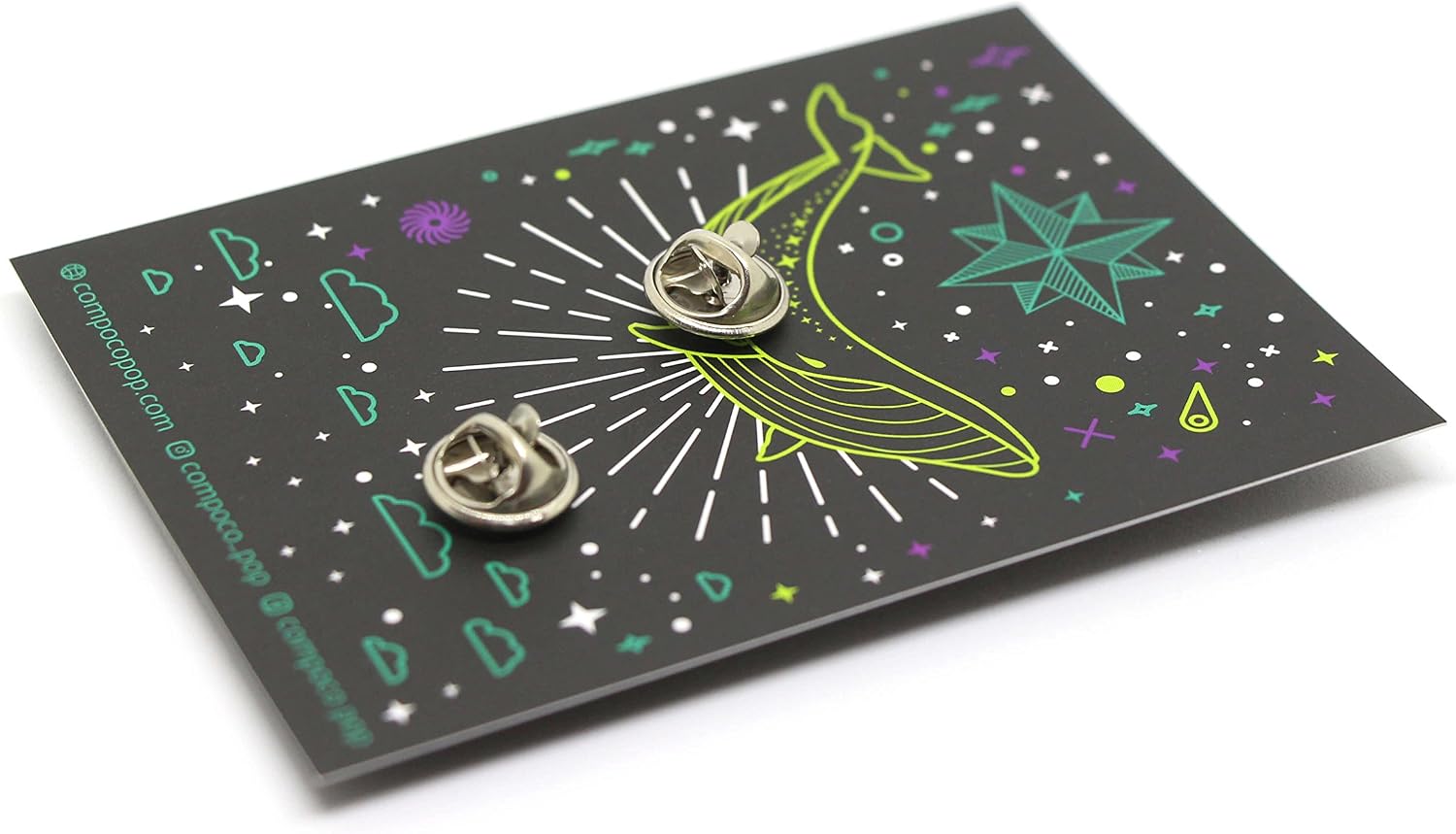 Llama Astronaut Lapel Enamel Pin In a Spacesuit With Flies Flying Inside The Helmet