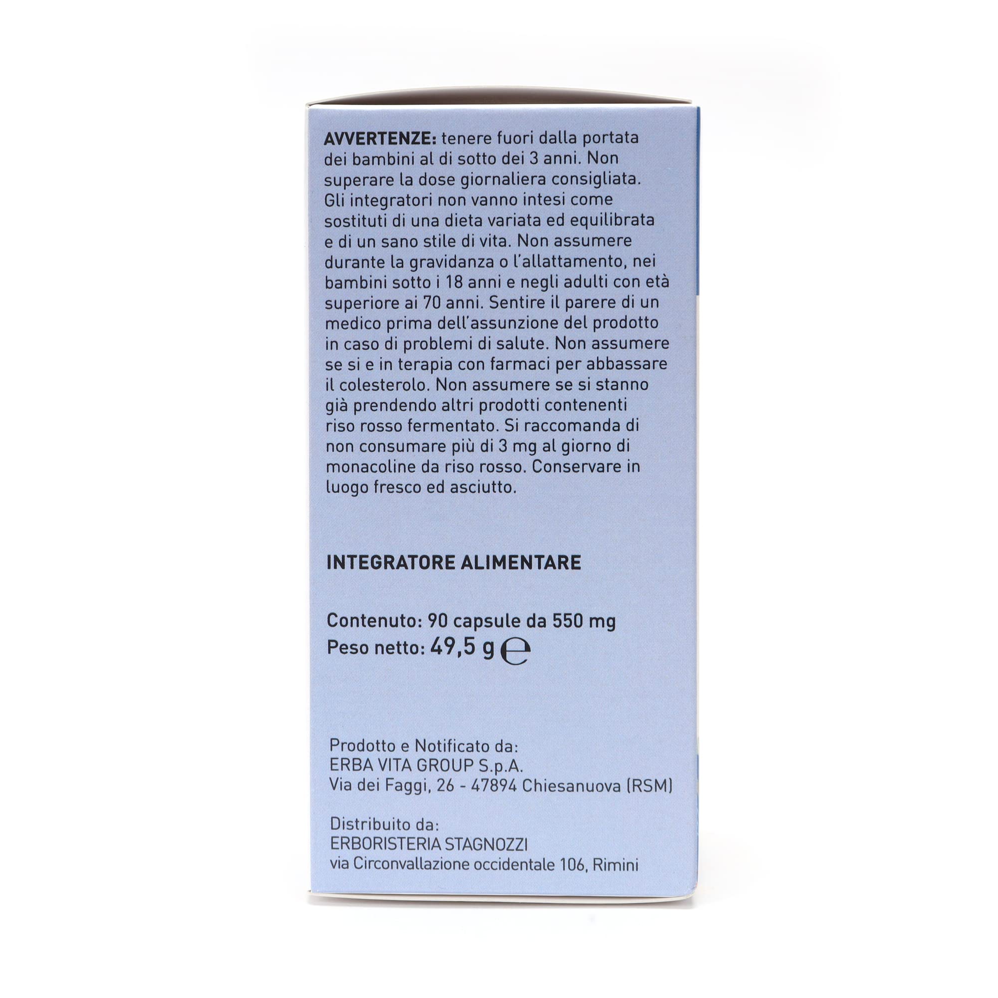 Colesterolo - Coles 10 Complete | 90 capsule | Riso Rosso Fermentato Coenzima Q10 - Cardo mariano - L-Carnitina - Caigua