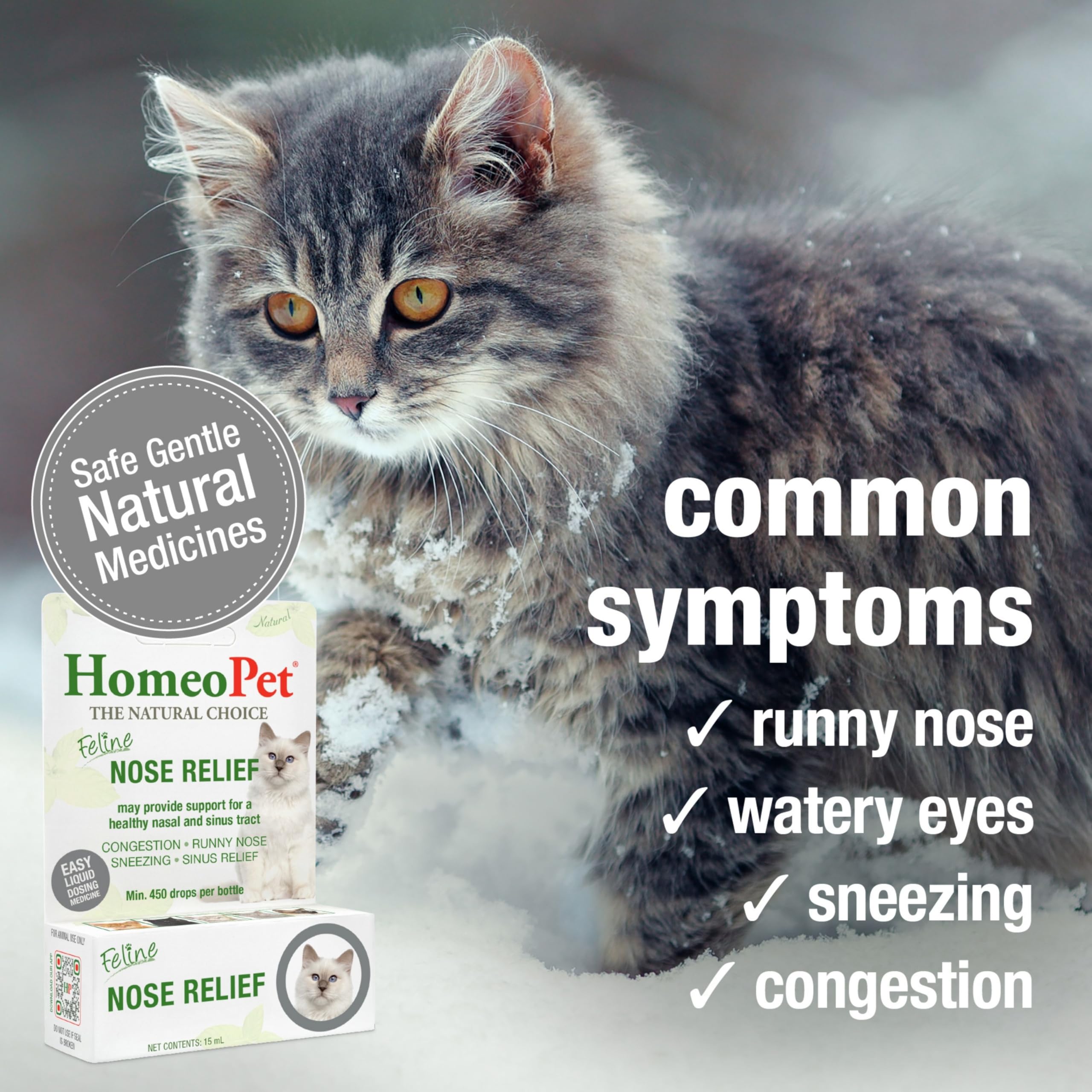 HomeoPet Feline Nose Relief, Nasal Supplement for Cats, 15 Milliliters — Amazon image 4