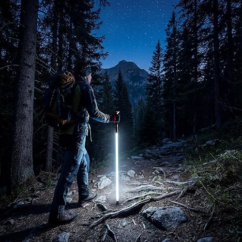 Miniatura 6 de lluminate Your Trail: bastón de seguridad LED premium | Aluminio de grado aeroespacial y PC duradero, IP55 impermeable para senderismo nocturno y