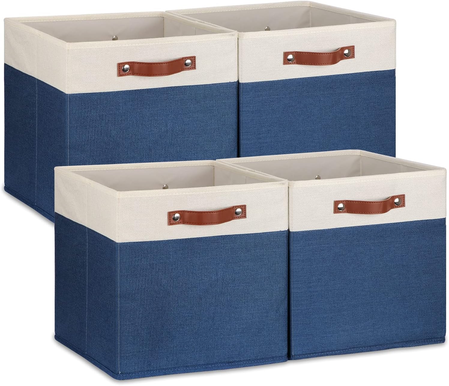 Temary Fabric Storage Bins for Cube Organizer 4 Pack Cube