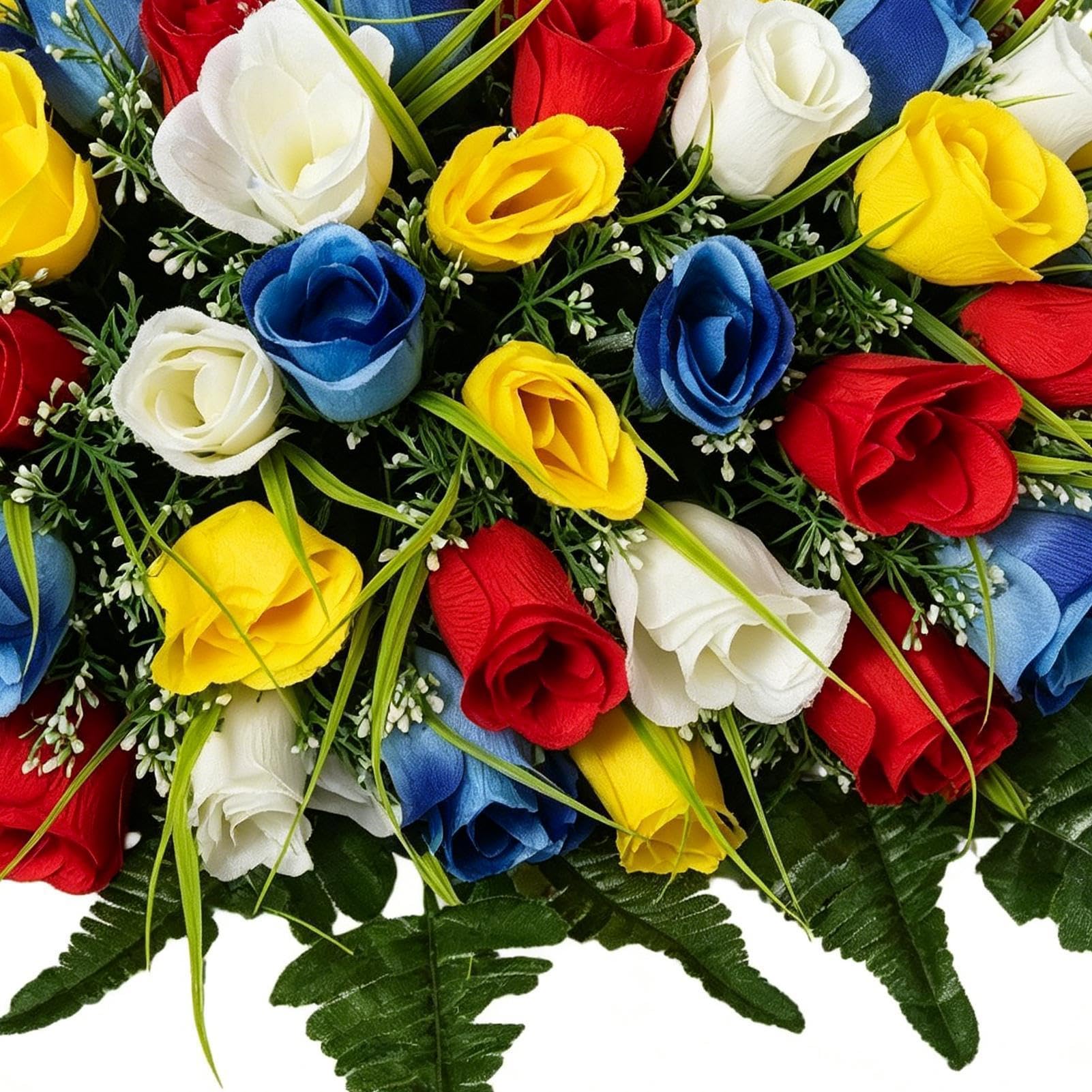 Selle De Fleurs Artificielles Pour Cimetière Imperméable et Réaliste