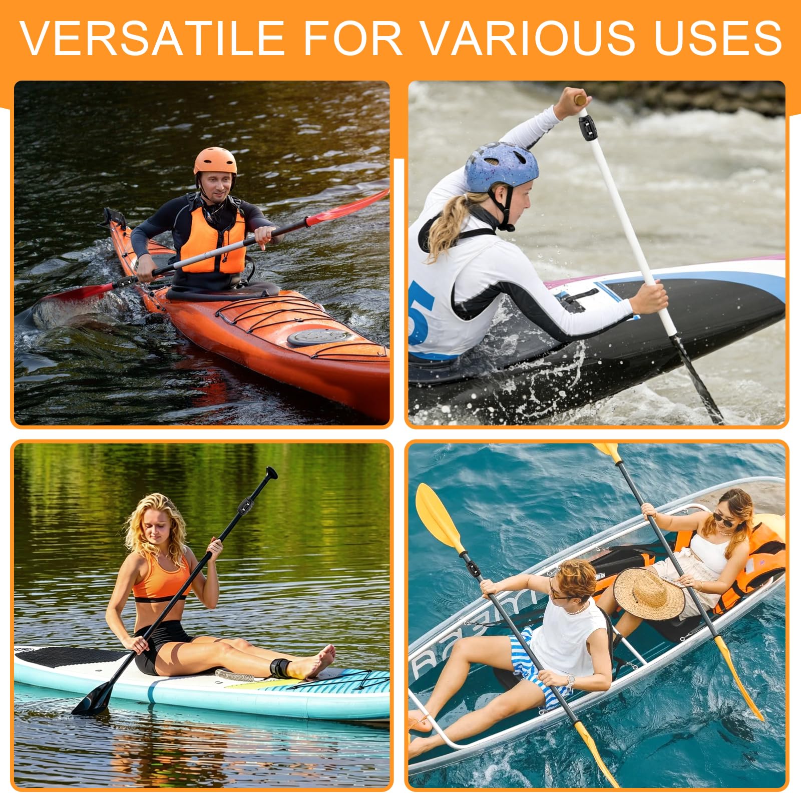 Paddle Morsetto Barche Kayak Fibbia Regolabile