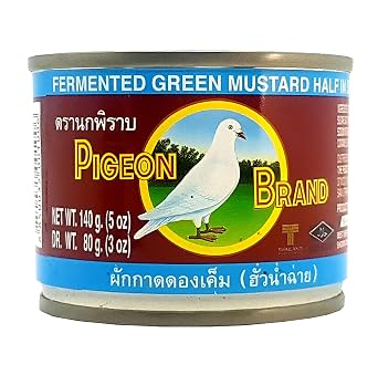 Pigeon Brand FERMENTED MUSTARD GREEN - 2 x 5 oz / 140 g