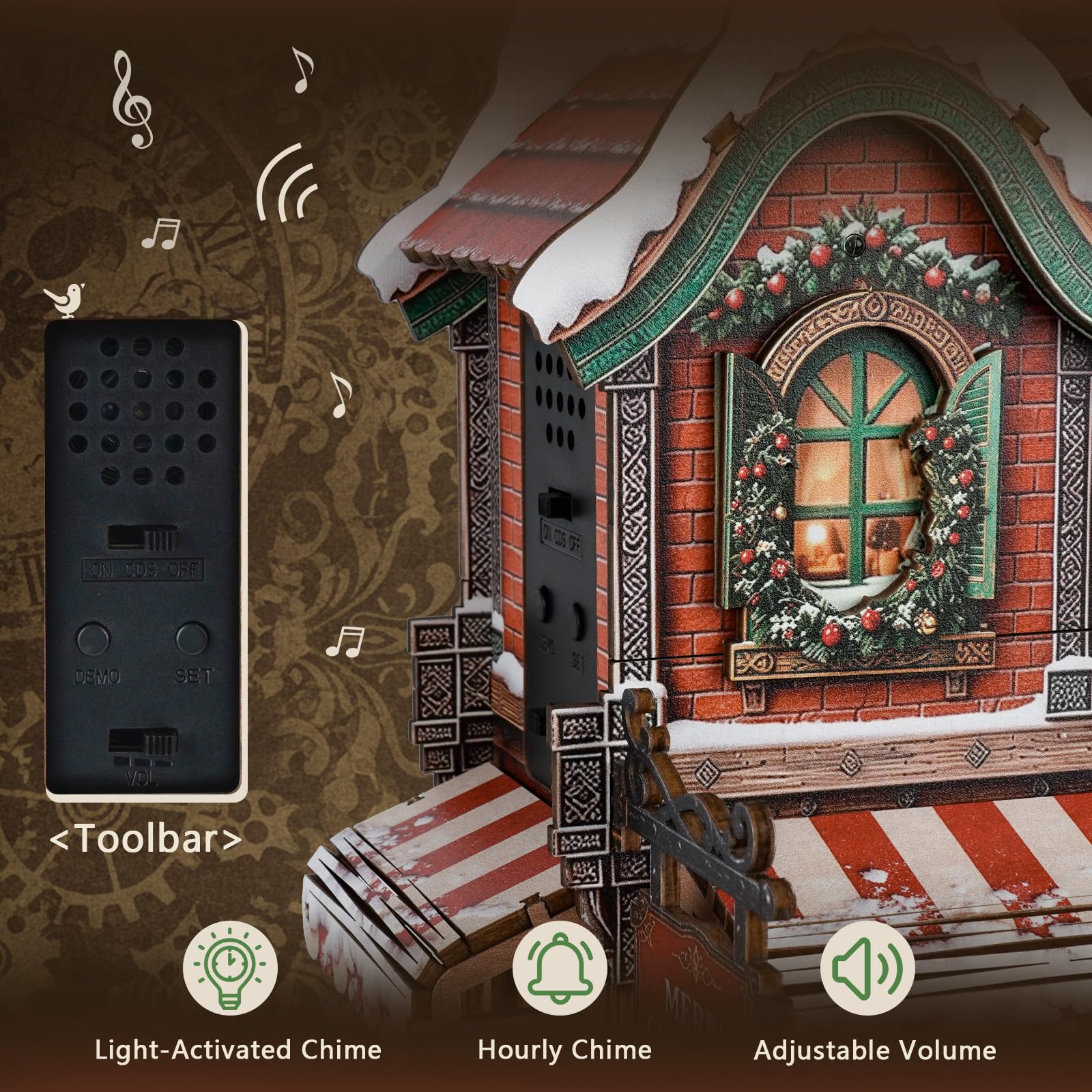 WOODBESTS Puzzle 3D in legno per adulti, kit modello case villaggio di