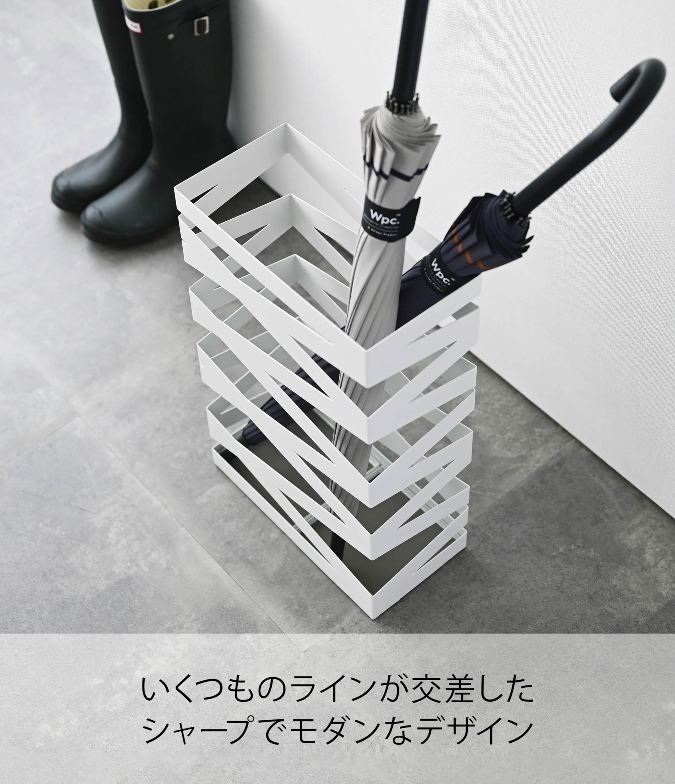 Amazon｜山崎実業 傘立て ロックワイド ホワイト 6722 約W30×D15×H48