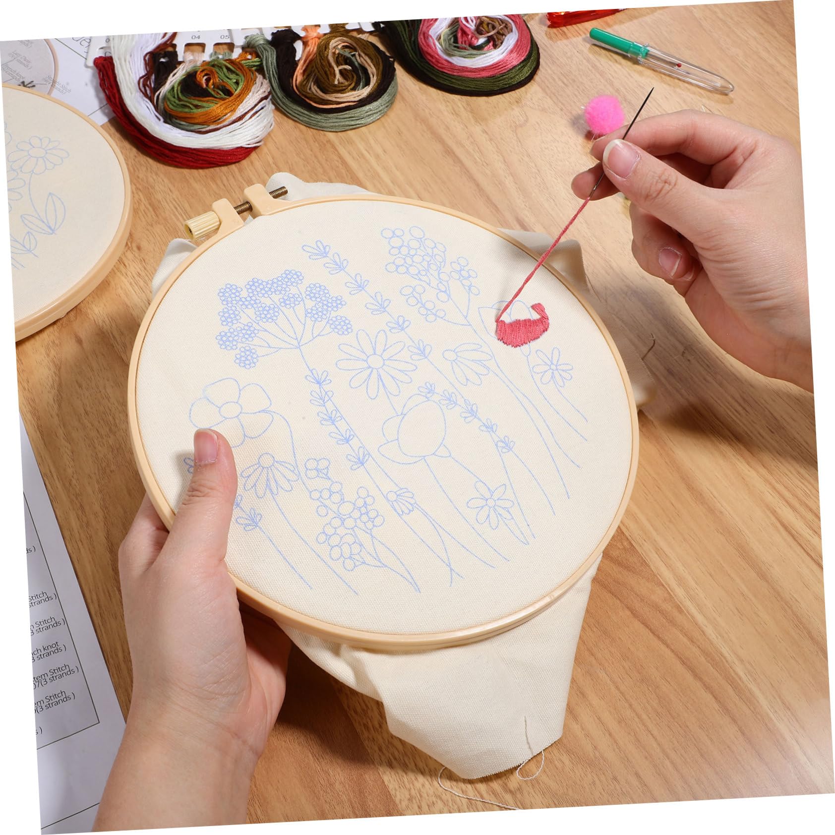 UTHCLO Kit de Bordado para Principiantes para Adultos, 1 Juego