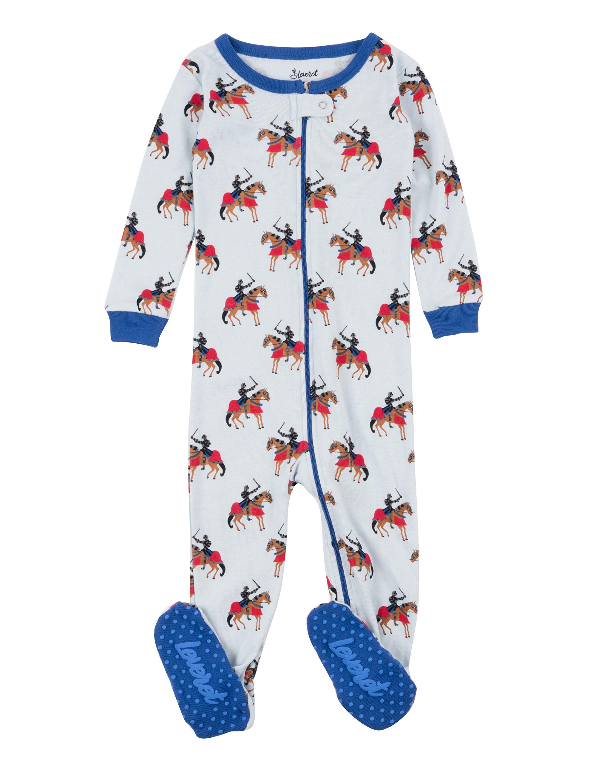Boy Size Footie Pajamas LeveretKids Pajamas Baby Boys Girls Footed