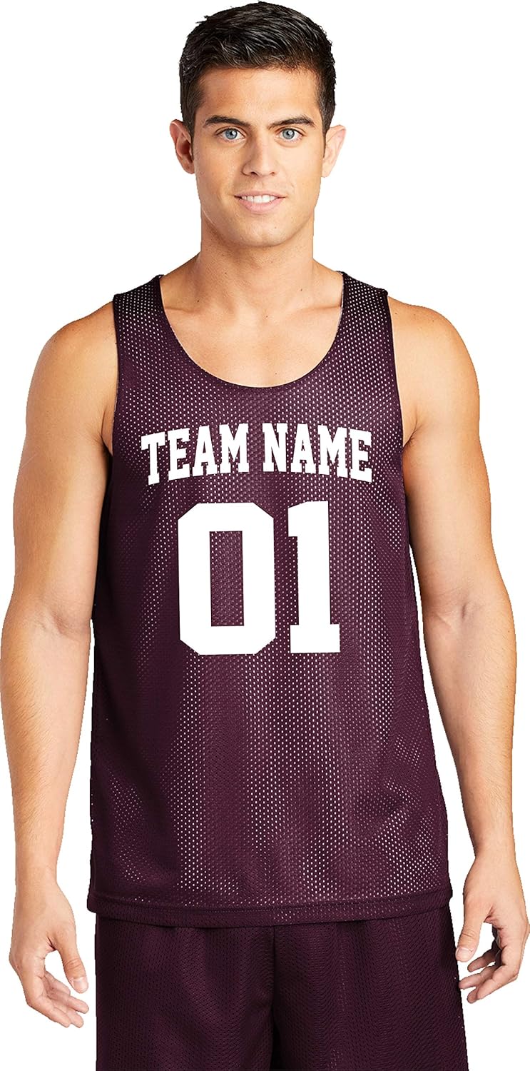 Camiseta de baloncesto personalizada Tallas para adultos Añade a tu equipo, nombre y número Unisex