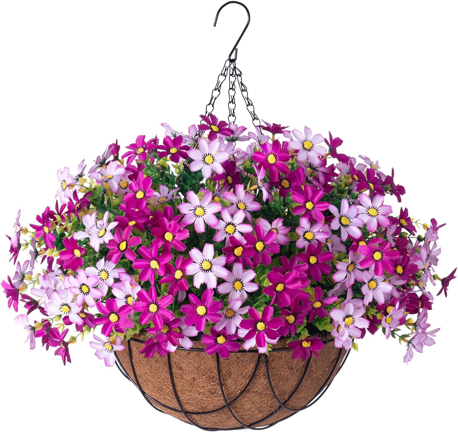 60 Pack Colorful Faux Flower Heads - Small Artificial Daisy Peony Heads For Craft Decor