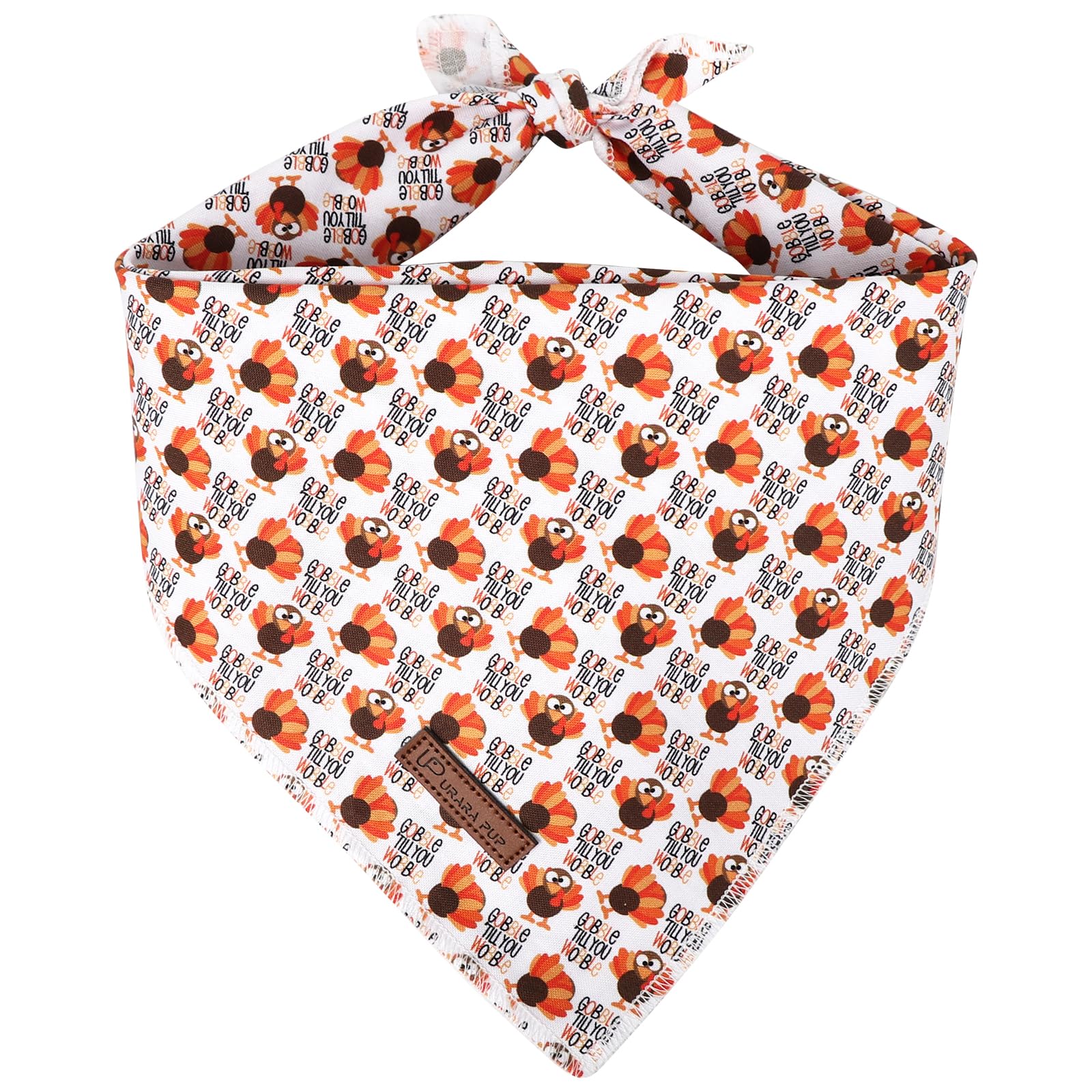 Bandana de Acción de Gracias para Perro, Bufanda Triangular con patrón de Pavo, pañuelo de algodón para Mascotas, para Perros o Gatos, Lindo pañuelo para Cachorros, Regalos Elegantes de
