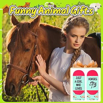Zmart Cute Animal Socks for Girls - Chicken Horse Goat Socks, Dog Cow Gifts for Kids