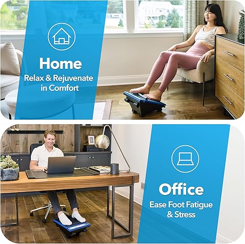 Miniatura 5 de MedMassager Masajeador de pies clásico  Terapia de masaje de tejido profundo, masajeador en casa, doble velocidad, portátil y compacto, alivio