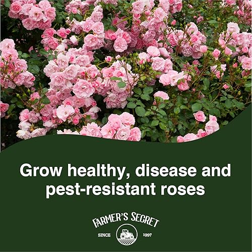 Miniatura 3 de Farmer's Secret Fertilizante Rose Booster (32 onzas)  Súper concentrado  Formulado para todo tipo de rosas a lo largo del ciclo de vida  Fomenta un