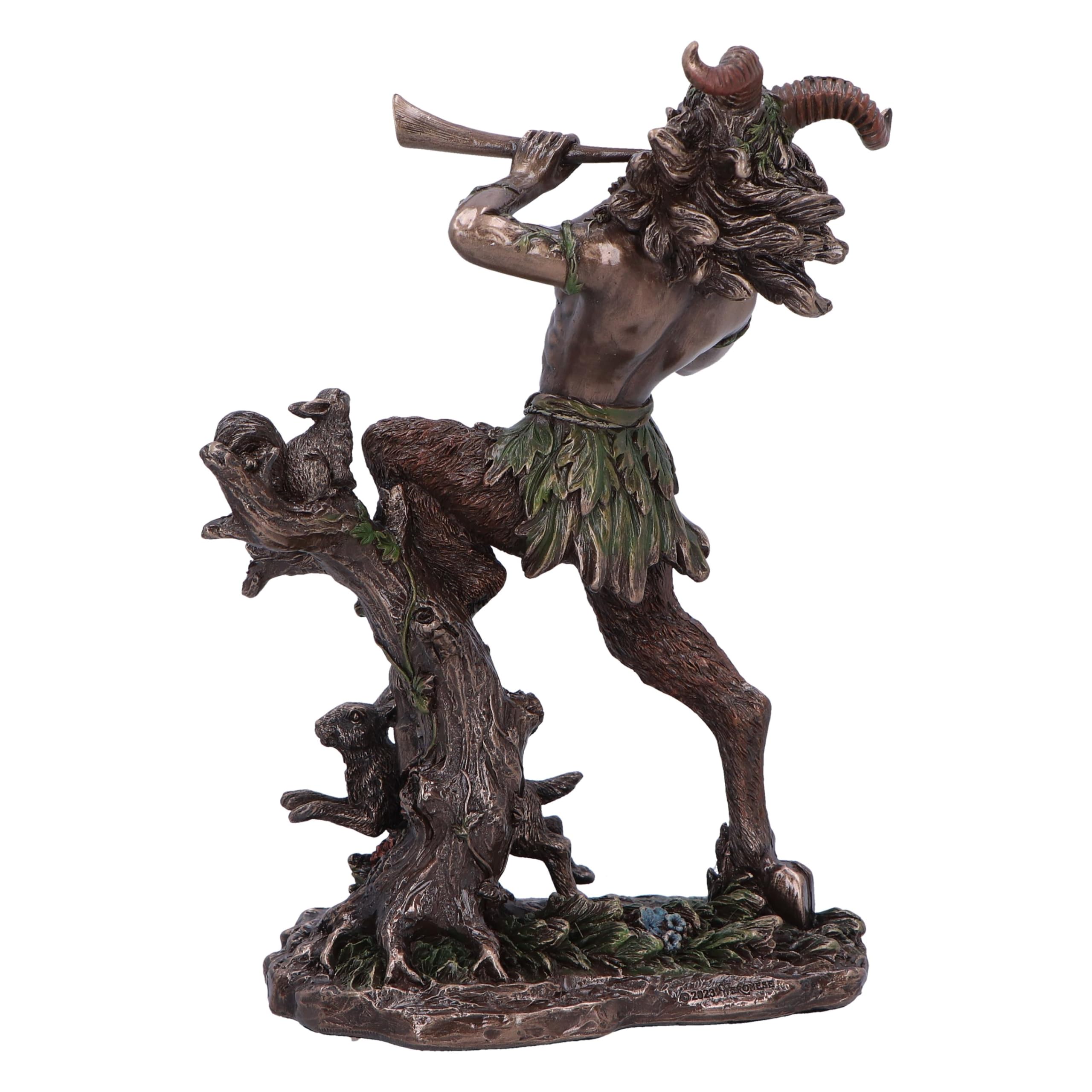 Nemesis Now Satyr Nature Spirit - Figura Decorativa, Resina, Bronce, Fundido en la Mejor Resina, Pintado a Mano por Expertos