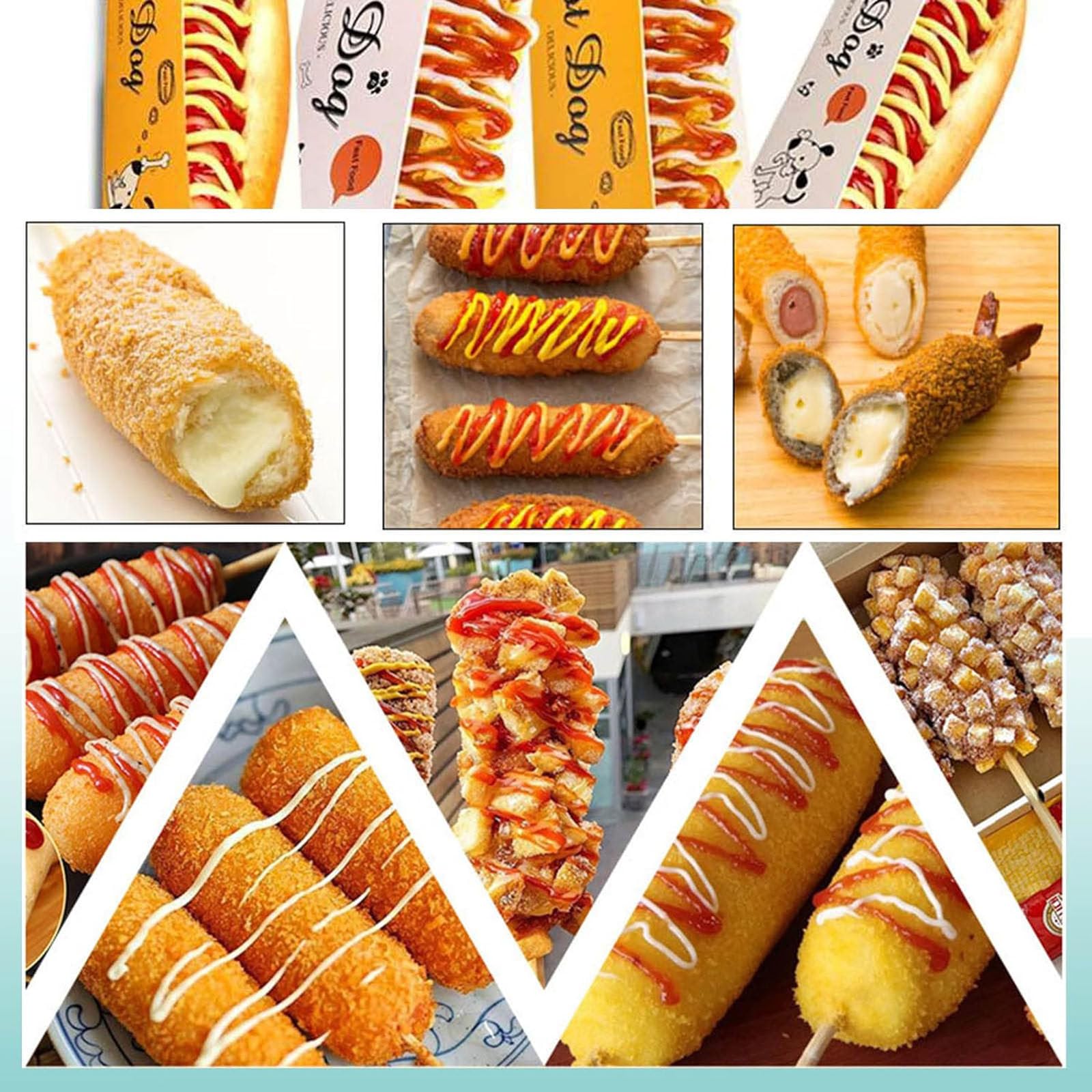 Friggitrice per Mais, Friggitrice Commerciale per Mais, Friggitrice a Gas di Grande capacità da 21 Litri, Macchina per Snack Coreana per Mais