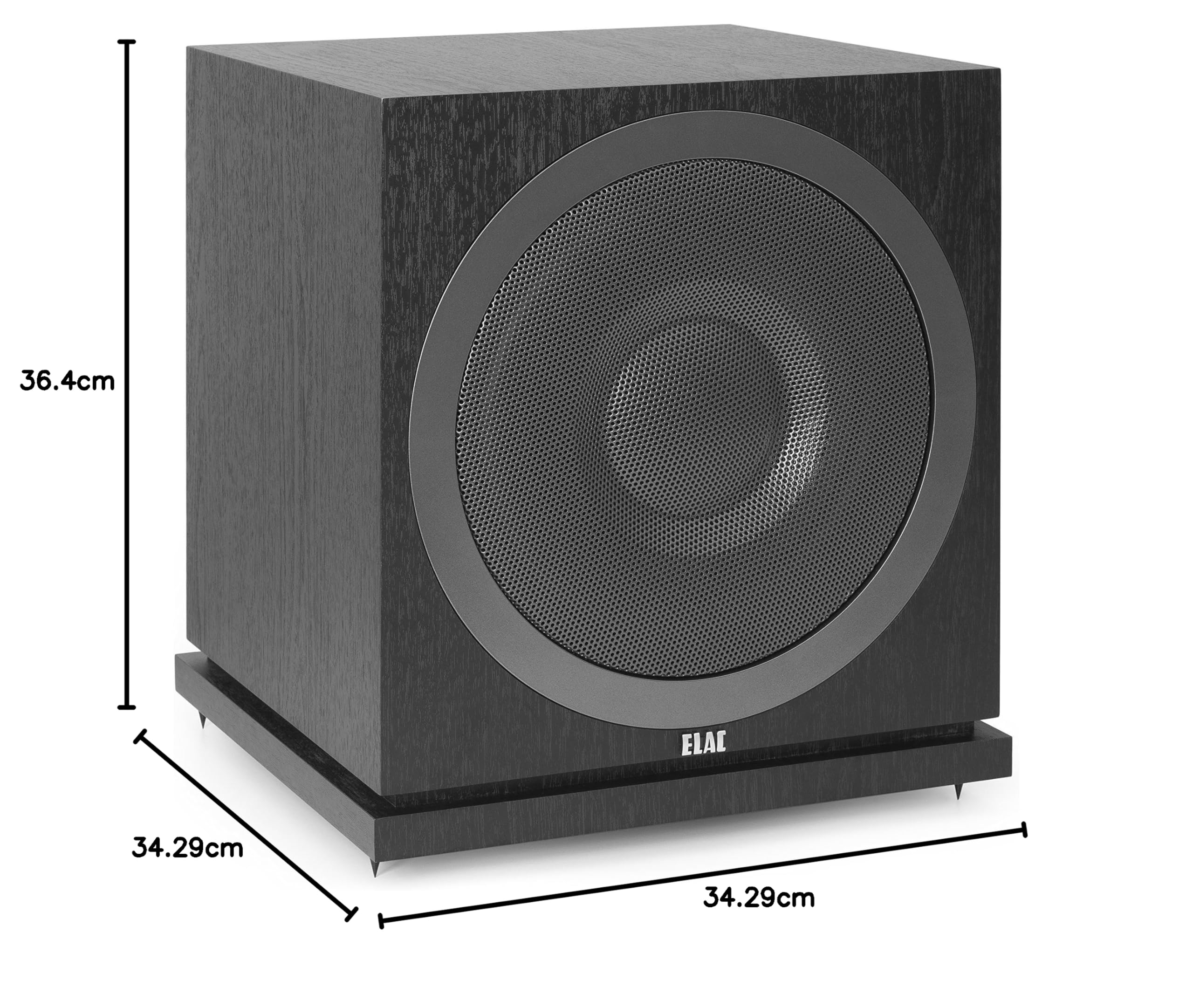 ELAC Debut SUB 3010 - Subwoofer con app, Colore: Nero