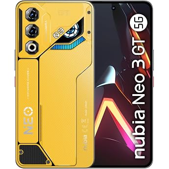 Nubia Neo 3 GT 5G Smartphone Gaming Android 15, 12 + 12 GB Dynamic RAM + 256BG ROM, Display 6.8 Inch FHD+ 120 Hz, Camera 50 M