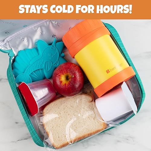 Miniatura 2 de Paquete de hielo duro reutilizable para fiambrera, Bento o bolsa (paquete de 3 signos de la paz)  Paquetes fríos para mantener fresco congelador,