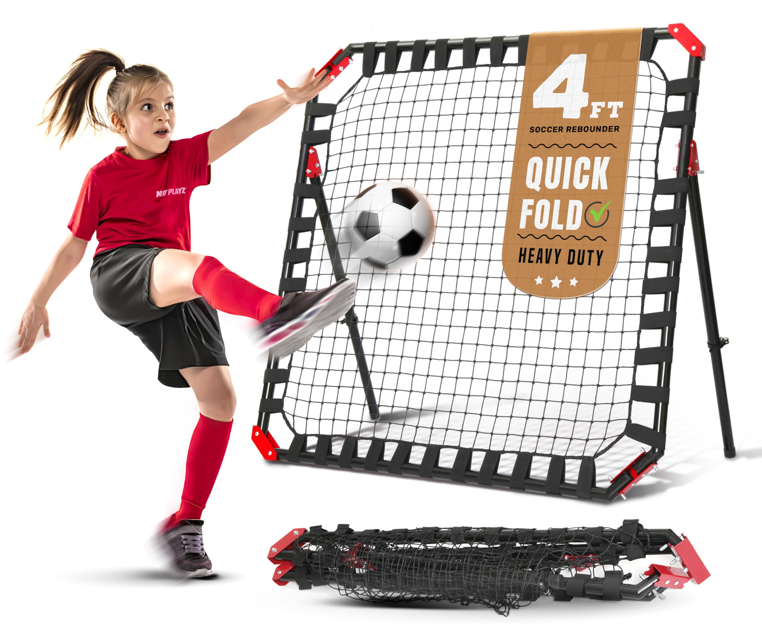 Games Soccer Gifts, Kids & Teens Football Games - Rebounder, Kick-Back Practice Net for Skill Training
