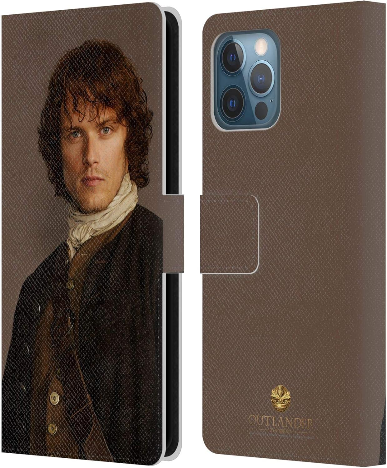 Head Case Designs Officially Licensed Outlander Jamie Traditional Characters Leather Book Wallet Case Cover Compatible with Apple iPhone 12 Pro Max