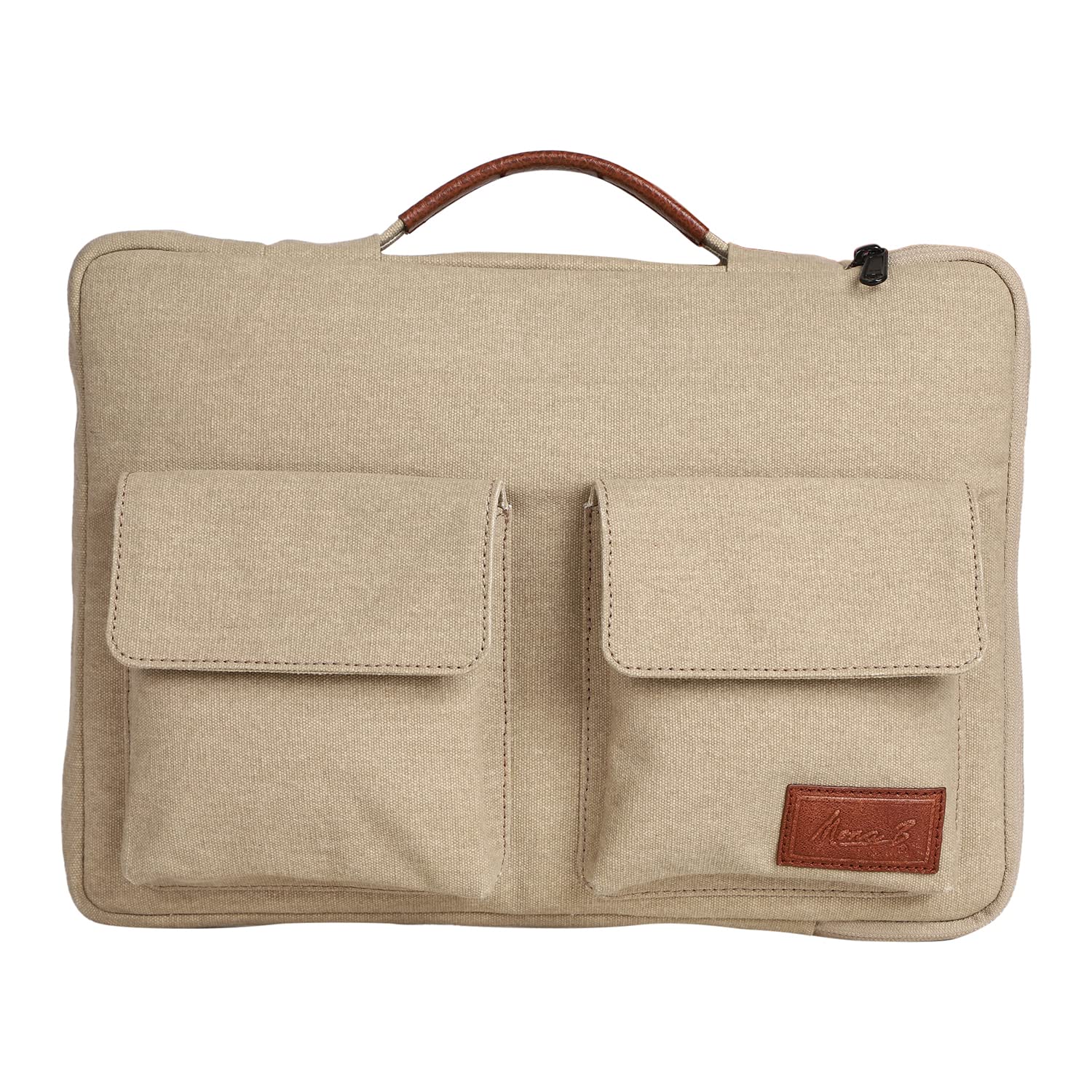 Mona B Essentials Laptop Bag Sleeve Case Cover Pouch with Handle for 14 Inch Laptop for Men & Women, Padded Laptop Compartment, Premium Zipper Closure, Water Repellent Canvas Fabric (Beige) (B0BR9R9WG7) Amazon Price History, Amazon Price Tracker